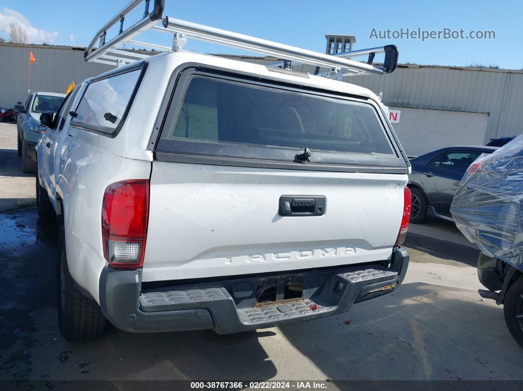 2020 Toyota Tacoma Sr White vin: 5TFRX5GN8LX171754