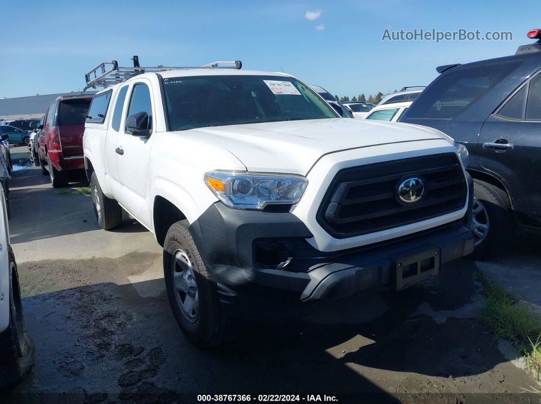 2020 Toyota Tacoma Sr White vin: 5TFRX5GN8LX171754