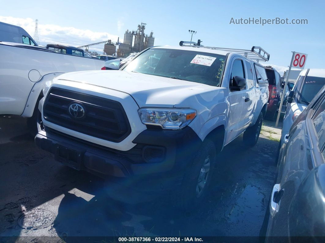 2020 Toyota Tacoma Sr White vin: 5TFRX5GN8LX171754