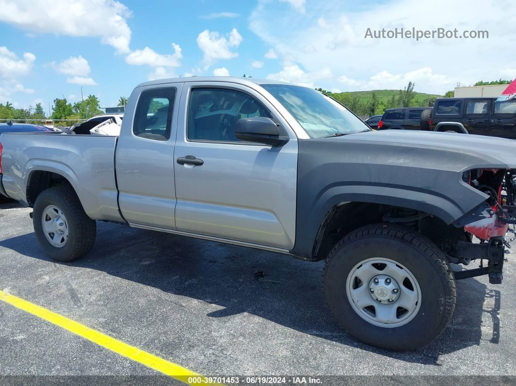 2017 Toyota Tacoma Sr Silver vin: 5TFRX5GN9HX074019