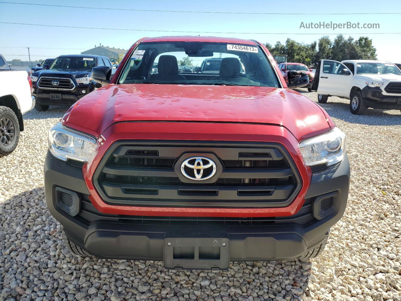 2017 Toyota Tacoma Access Cab Красный vin: 5TFRX5GN9HX079222