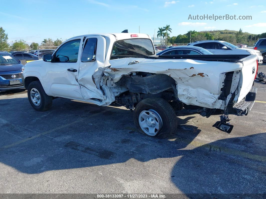 2019 Toyota Tacoma Sr White vin: 5TFRX5GN9KX147512