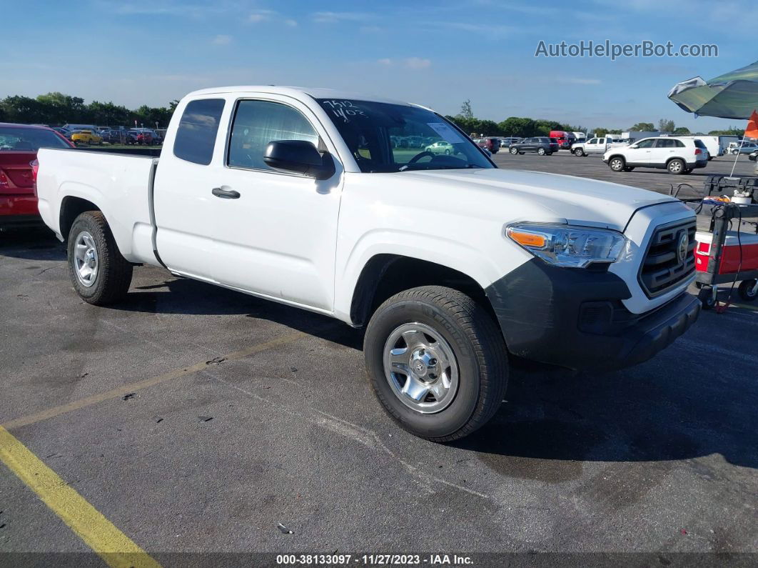 2019 Toyota Tacoma Sr White vin: 5TFRX5GN9KX147512