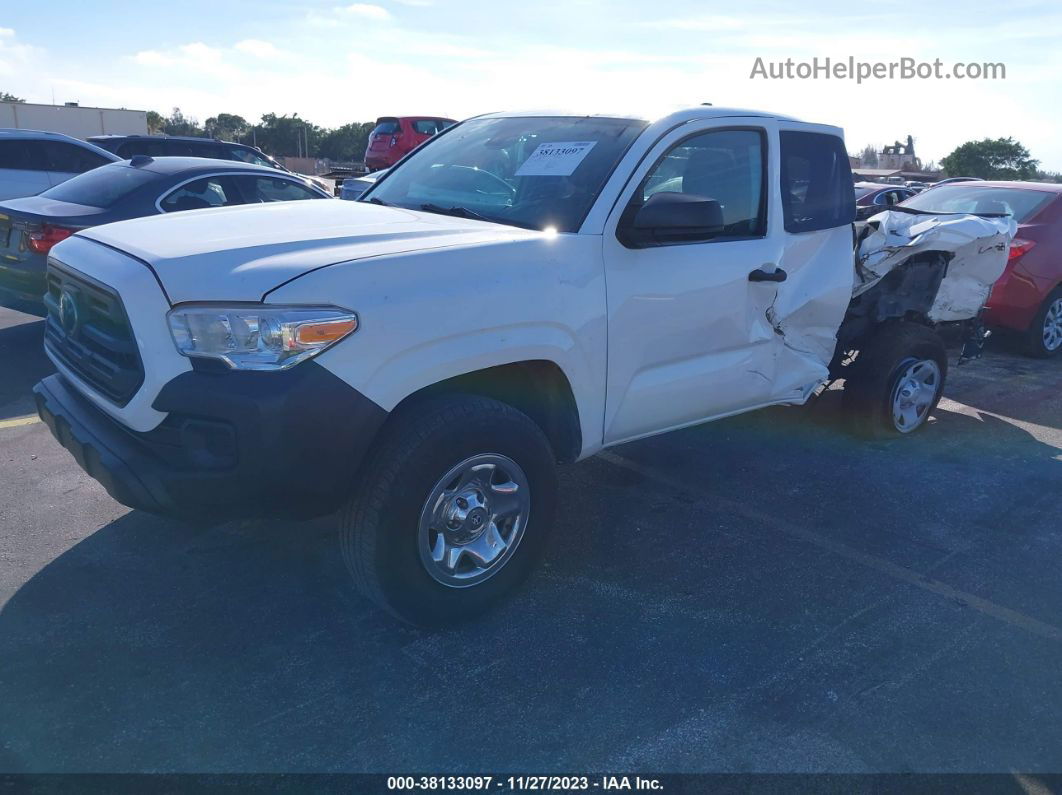 2019 Toyota Tacoma Sr White vin: 5TFRX5GN9KX147512