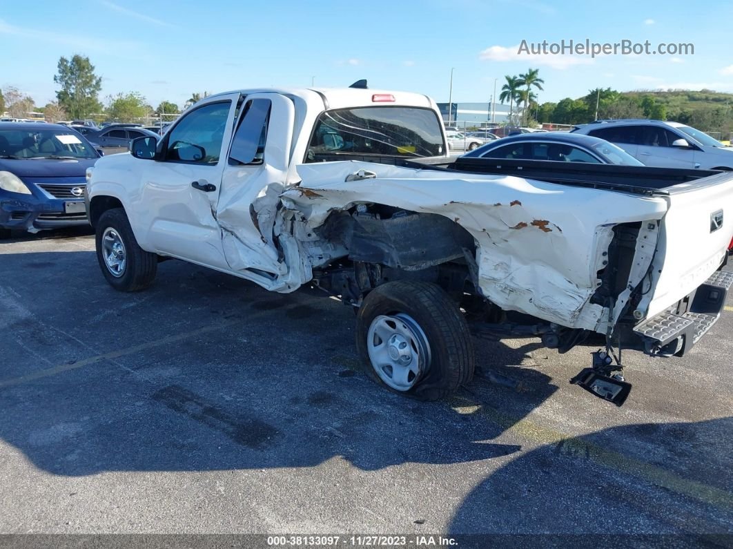 2019 Toyota Tacoma Sr White vin: 5TFRX5GN9KX147512