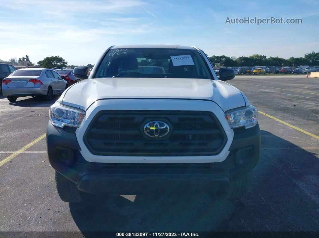 2019 Toyota Tacoma Sr White vin: 5TFRX5GN9KX147512