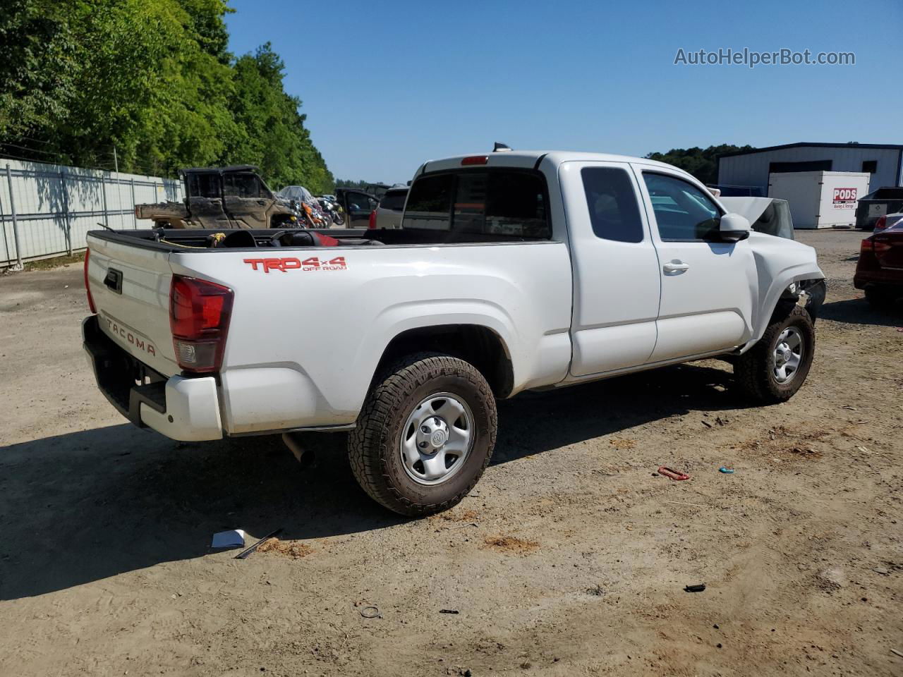 2019 Toyota Tacoma Access Cab Белый vin: 5TFRX5GN9KX154511