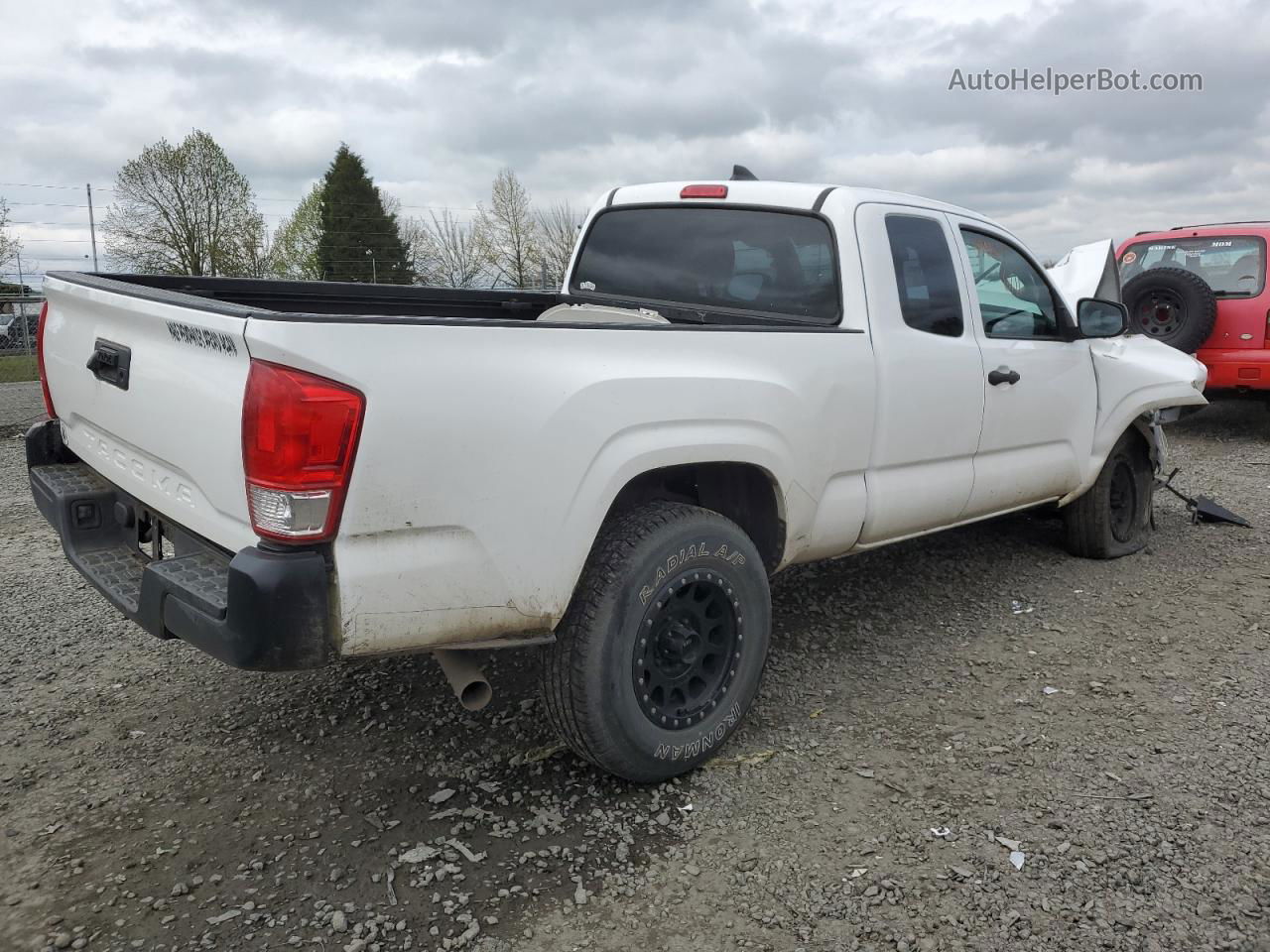 2017 Toyota Tacoma Access Cab Белый vin: 5TFRX5GNXHX098071