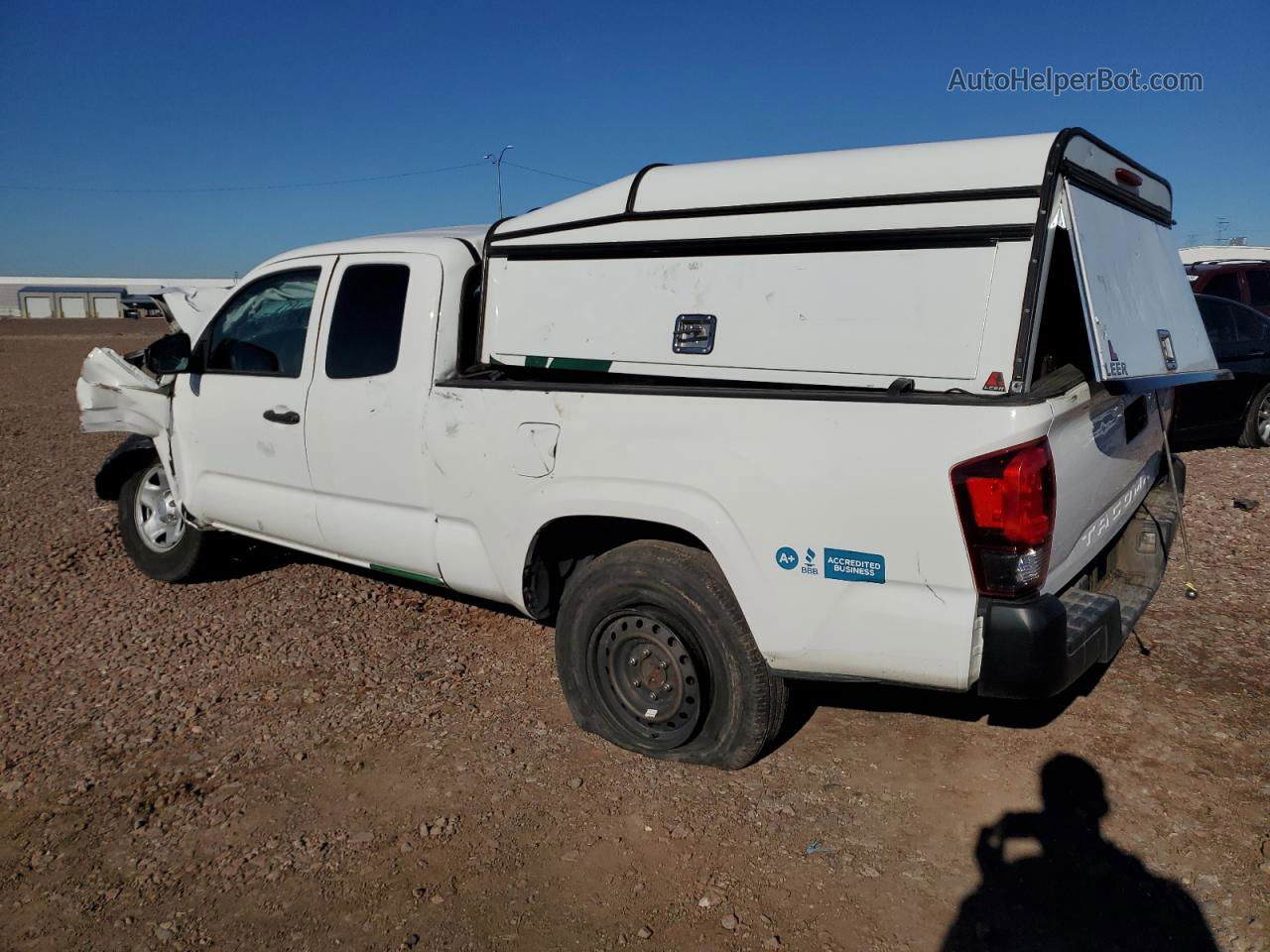 2020 Toyota Tacoma Access Cab White vin: 5TFRX5GNXLX174719