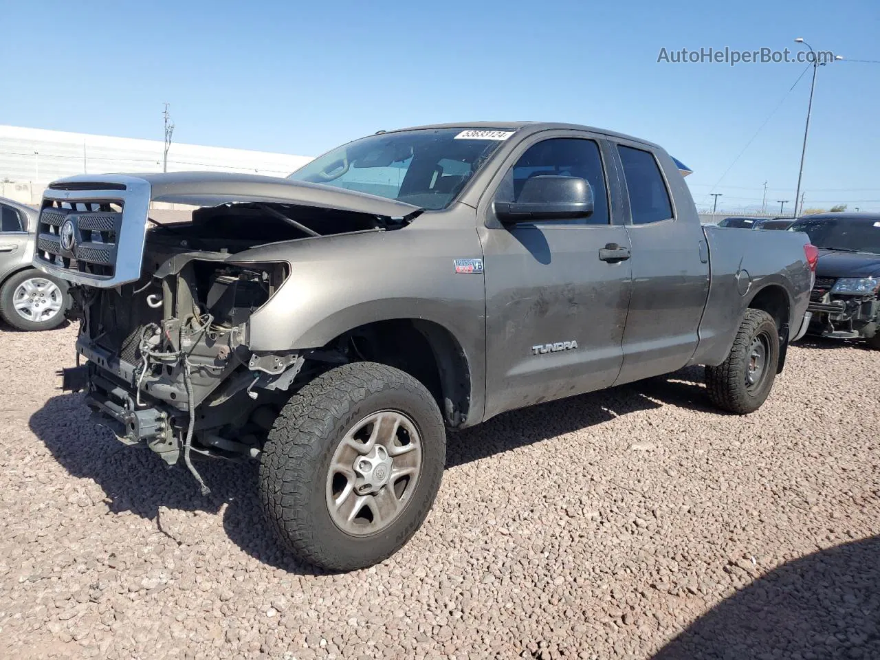 2012 Toyota Tundra Double Cab Sr5 Brown vin: 5TFRY5F12CX131665