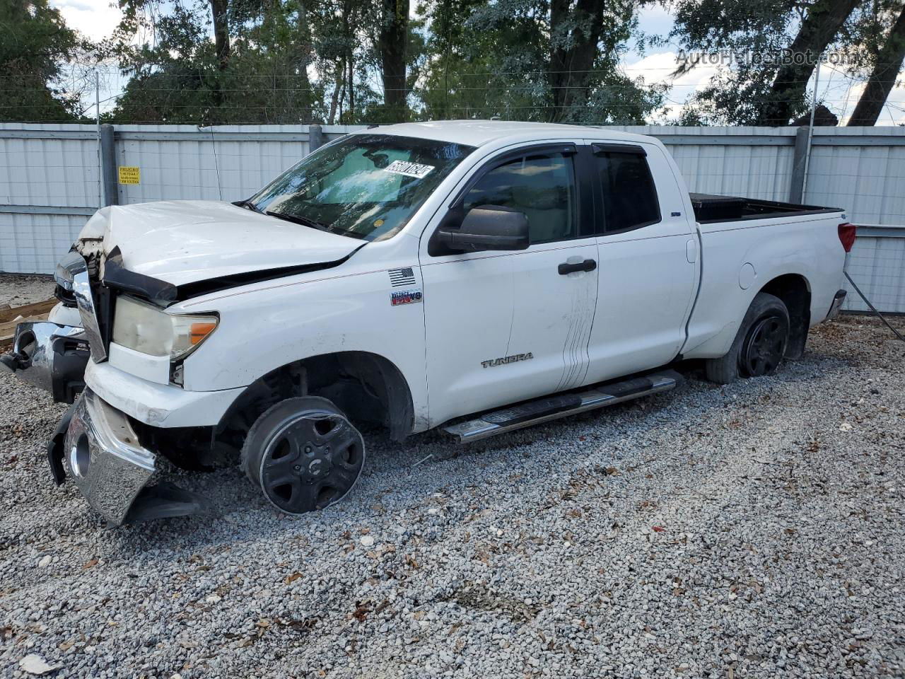 2012 Toyota Tundra Double Cab Sr5 White vin: 5TFRY5F18CX121044