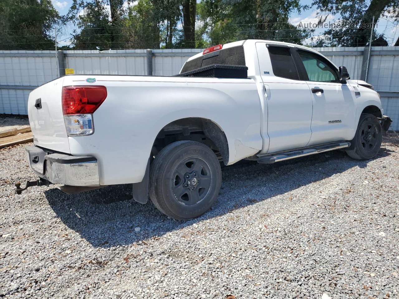 2012 Toyota Tundra Double Cab Sr5 White vin: 5TFRY5F18CX121044