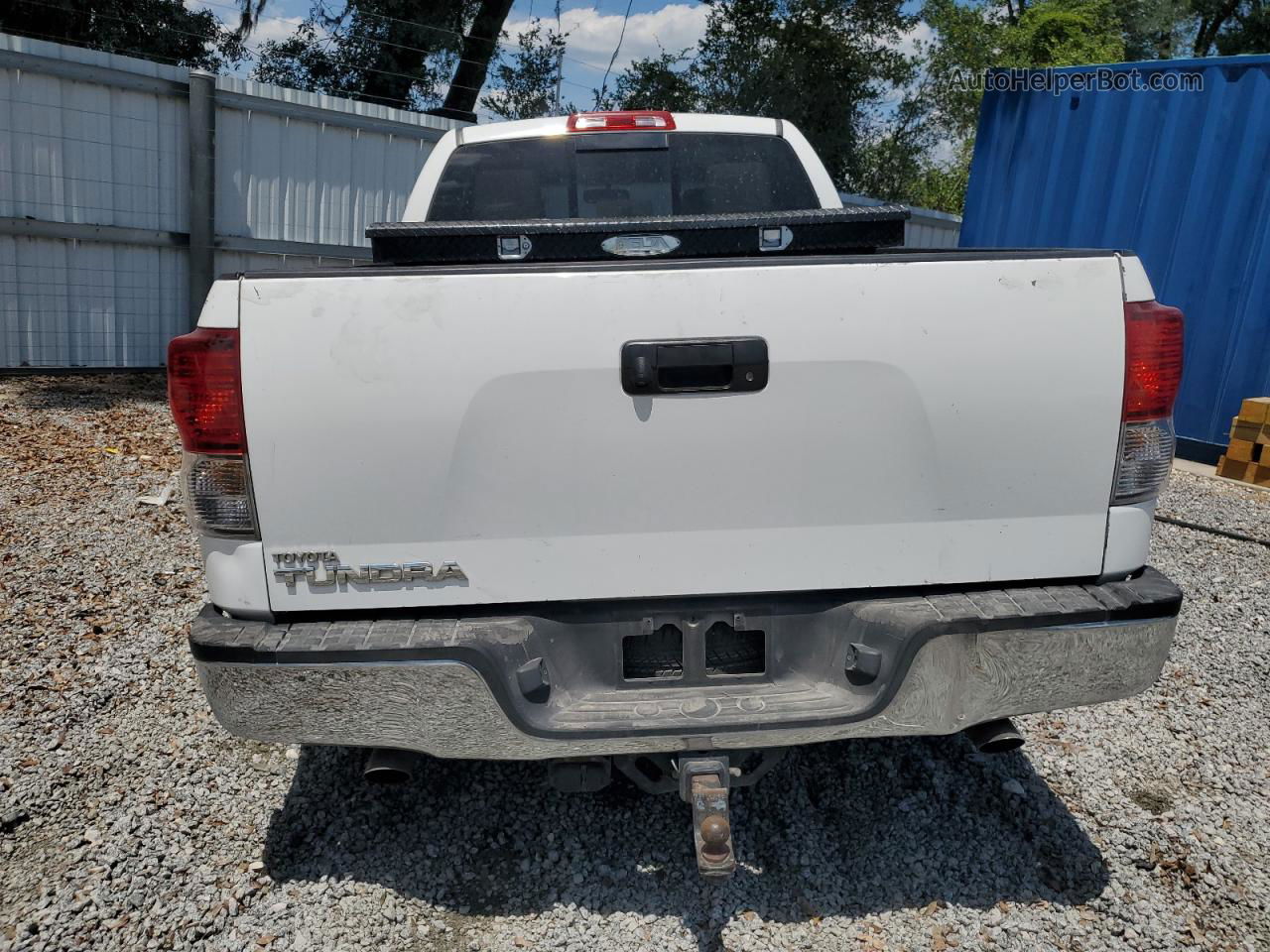 2012 Toyota Tundra Double Cab Sr5 White vin: 5TFRY5F18CX121044