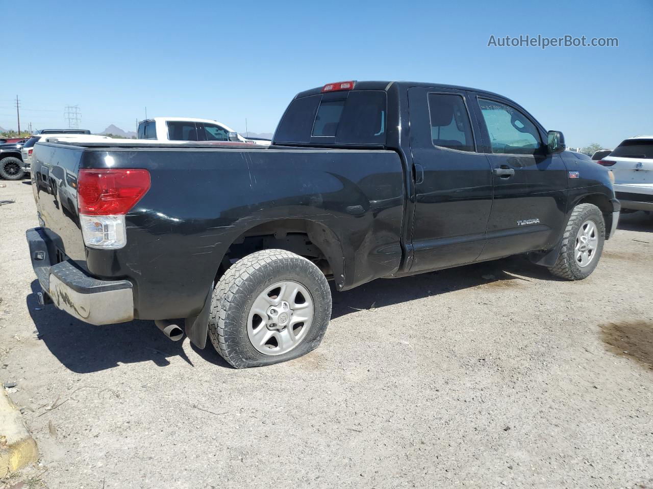 2012 Toyota Tundra Double Cab Sr5 Black vin: 5TFRY5F18CX130486