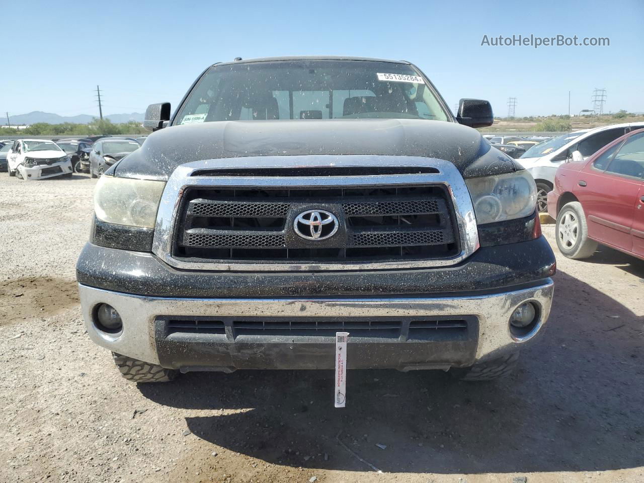 2012 Toyota Tundra Double Cab Sr5 Black vin: 5TFRY5F18CX130486