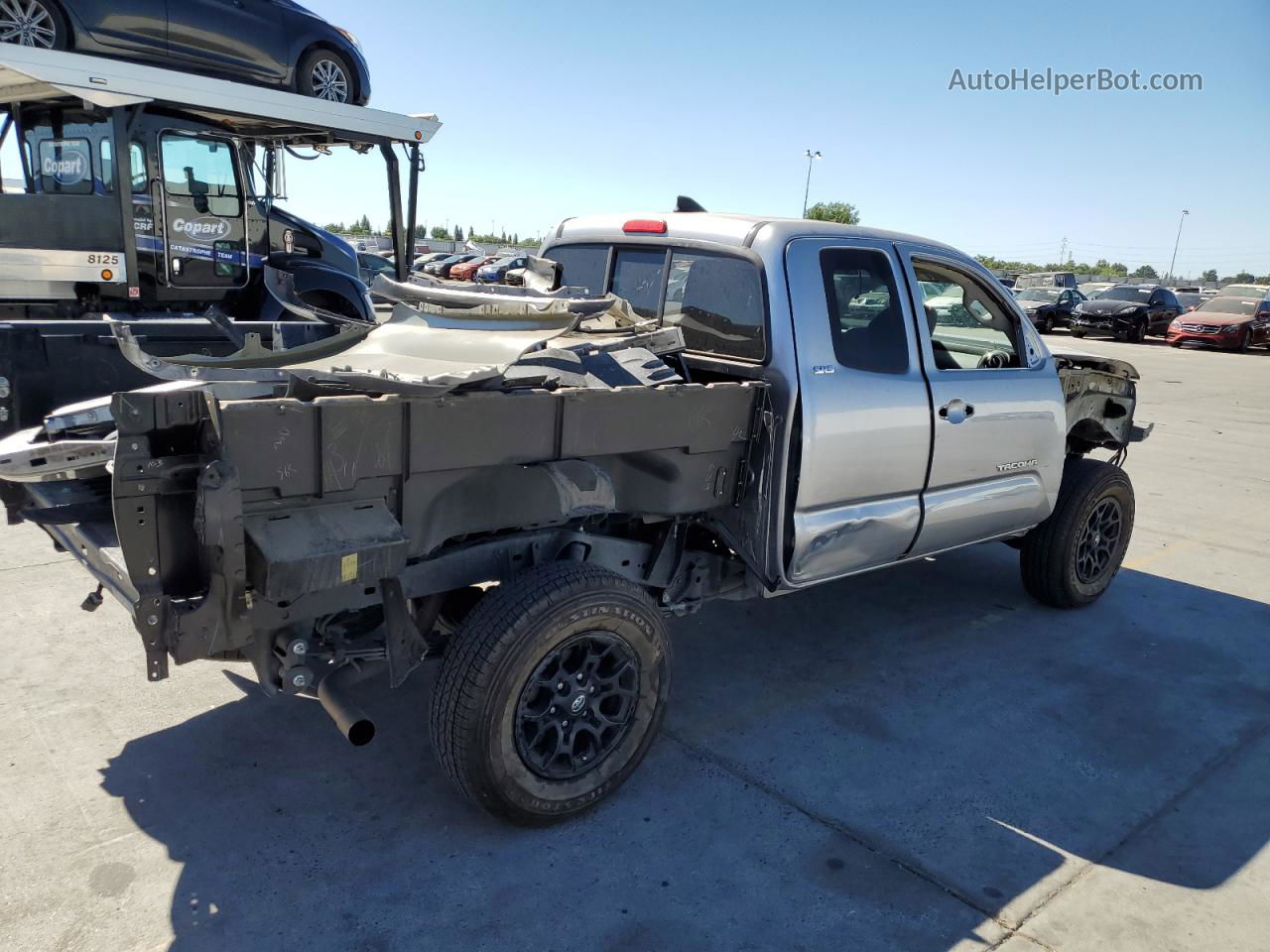 2019 Toyota Tacoma Access Cab Gray vin: 5TFRZ5CN2KX085032