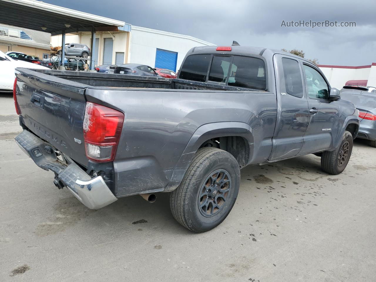 2019 Toyota Tacoma Access Cab Gray vin: 5TFRZ5CN5KX086305