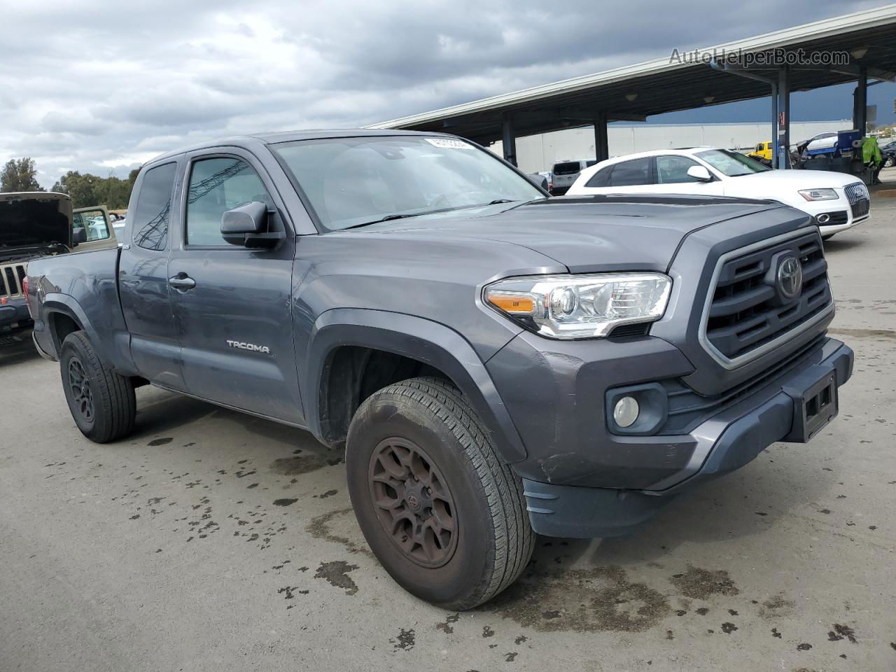 2019 Toyota Tacoma Access Cab Gray vin: 5TFRZ5CN5KX086305