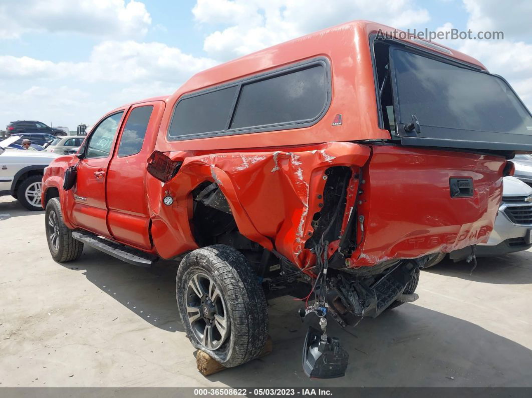 2017 Toyota Tacoma Sr5/sr/trd Sport Orange vin: 5TFRZ5CN8HX024762