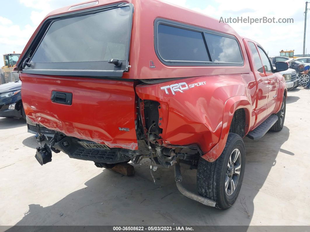 2017 Toyota Tacoma Sr5/sr/trd Sport Orange vin: 5TFRZ5CN8HX024762