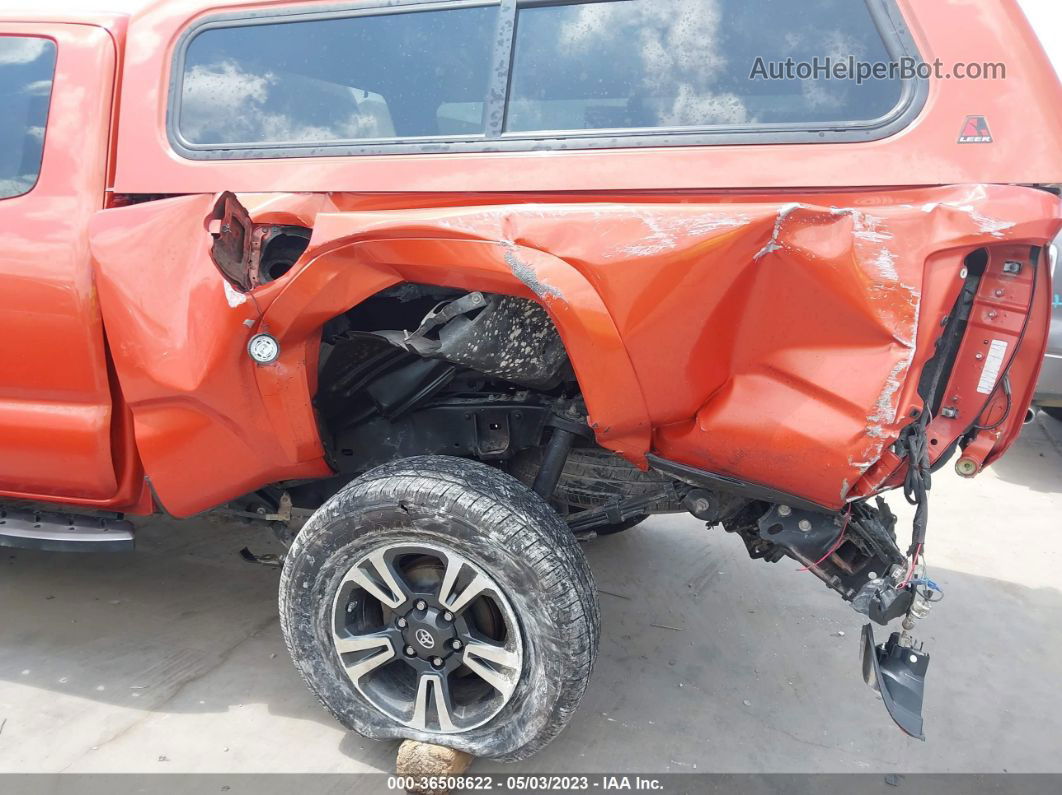 2017 Toyota Tacoma Sr5/sr/trd Sport Orange vin: 5TFRZ5CN8HX024762