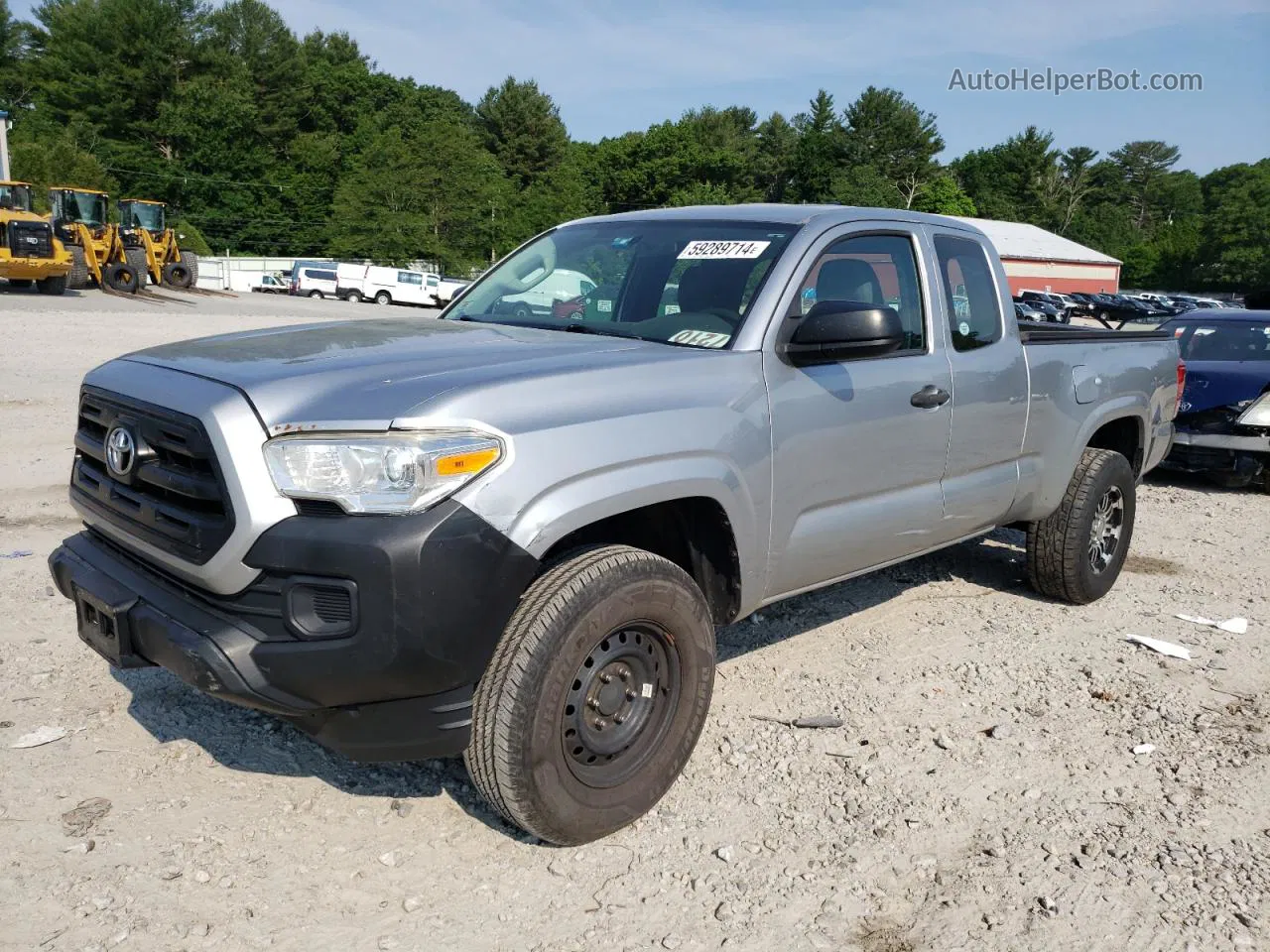 2017 Toyota Tacoma Access Cab Silver vin: 5TFSX5EN0HX051894