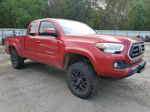 2020 Toyota Tacoma Access Cab Red vin: 5TFSX5EN0LX072074