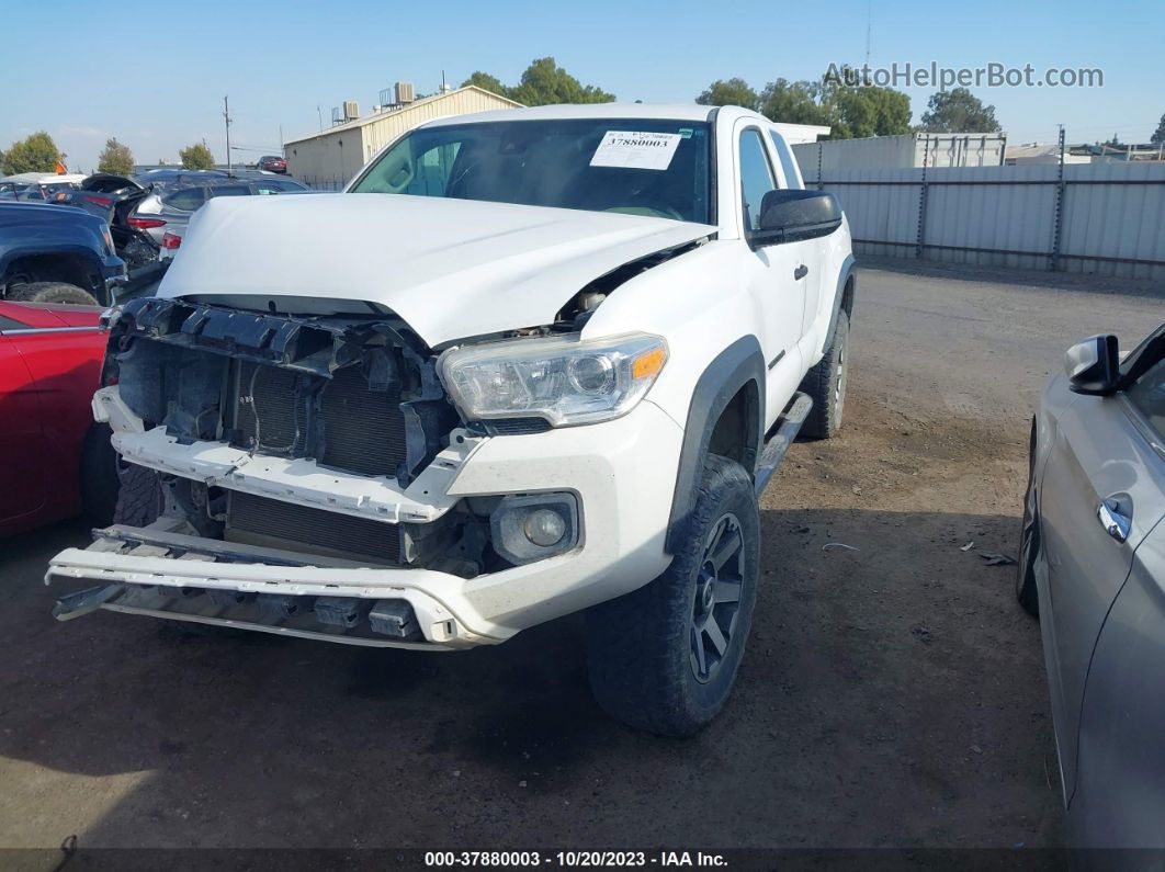 2019 Toyota Tacoma Sr White vin: 5TFSX5EN2KX069661