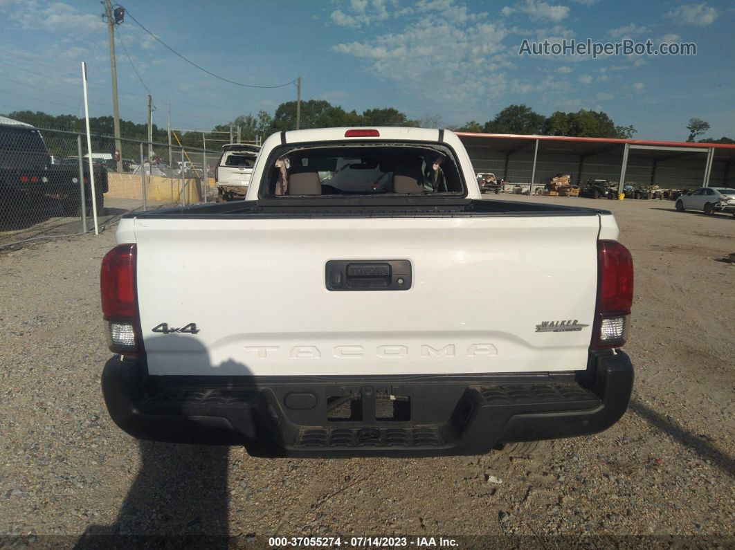 2019 Toyota Tacoma 4wd Sr/sr5 White vin: 5TFSX5EN3KX069720