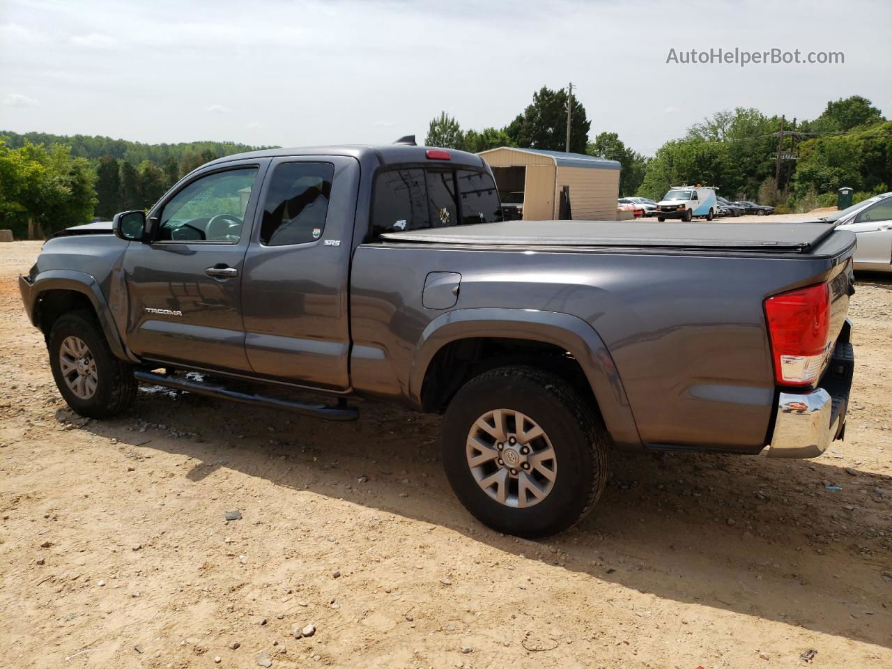 2017 Toyota Tacoma Access Cab Gray vin: 5TFSX5EN4HX048576