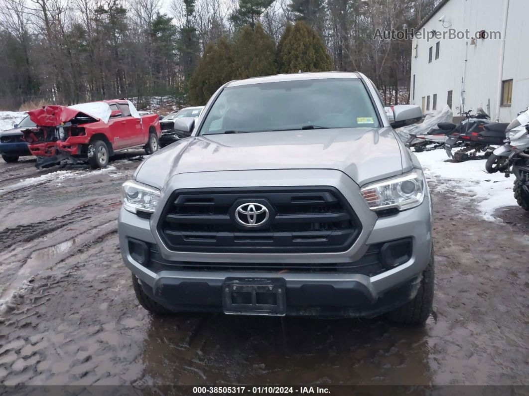 2017 Toyota Tacoma Sr Silver vin: 5TFSX5EN5HX055004