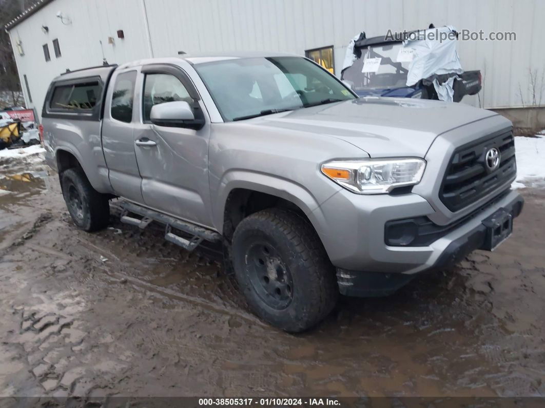 2017 Toyota Tacoma Sr Silver vin: 5TFSX5EN5HX055004