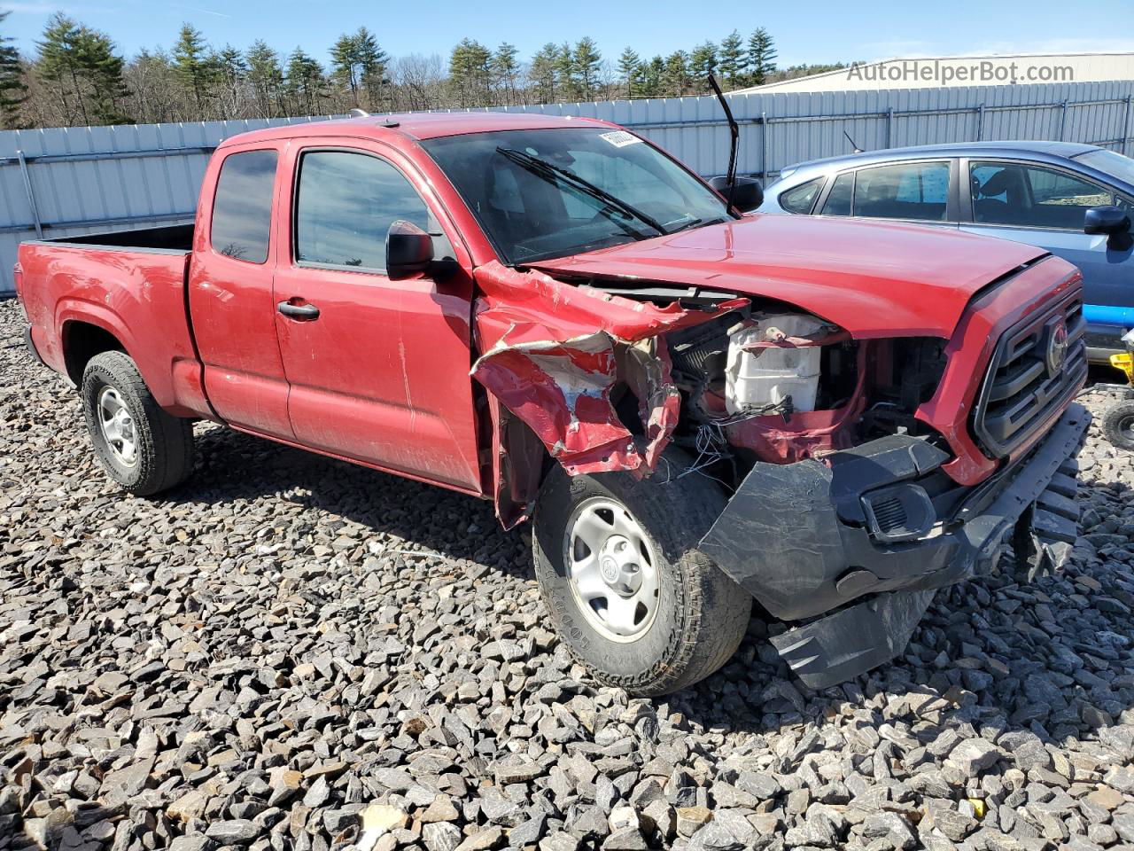 2019 Toyota Tacoma Access Cab Red vin: 5TFSX5EN5KX070934