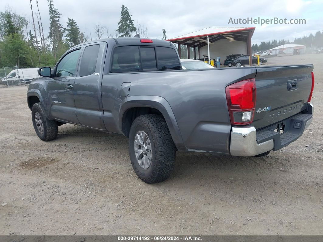 2019 Toyota Tacoma Sr5 Gray vin: 5TFSX5EN6KX065659