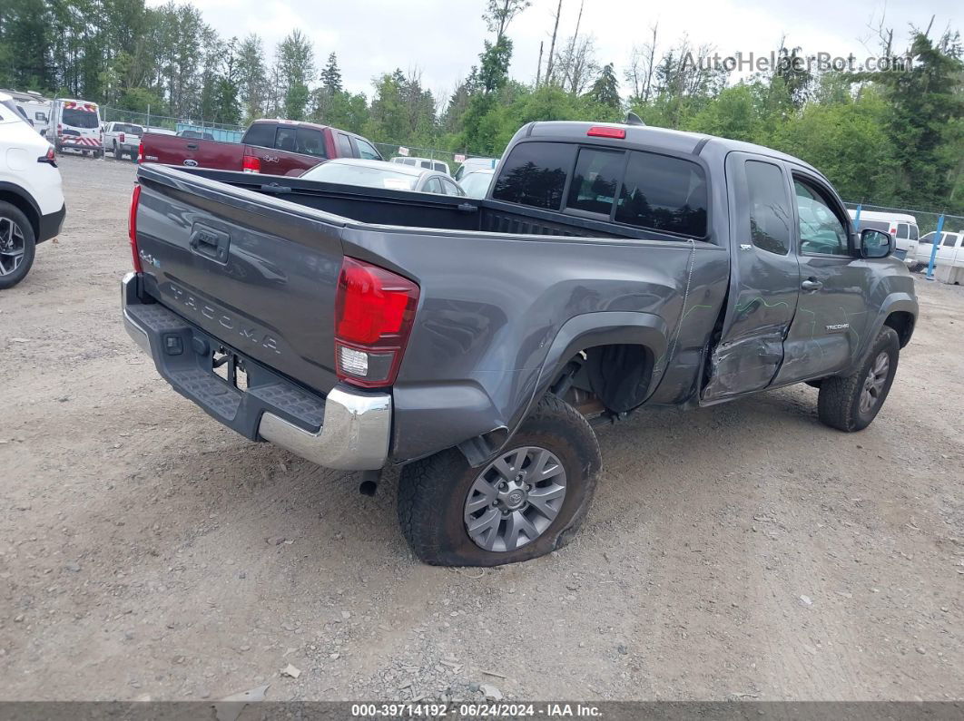 2019 Toyota Tacoma Sr5 Gray vin: 5TFSX5EN6KX065659