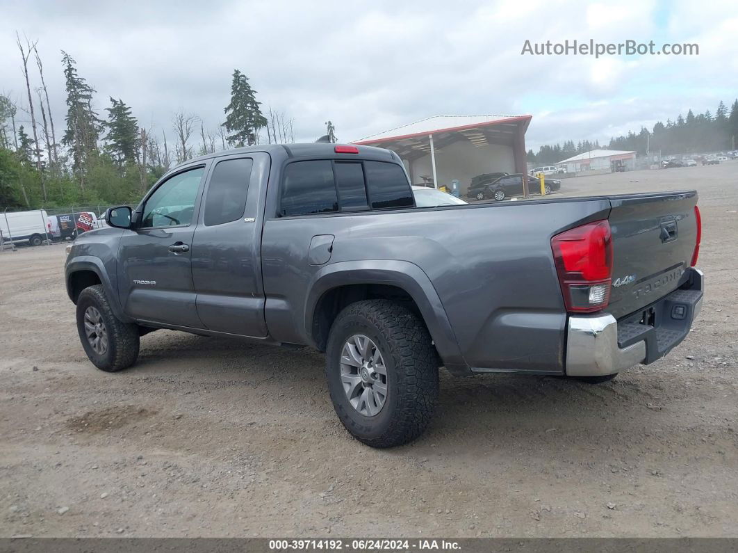 2019 Toyota Tacoma Sr5 Gray vin: 5TFSX5EN6KX065659