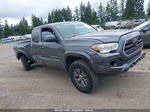 2019 Toyota Tacoma Sr5 Gray vin: 5TFSX5EN6KX065659