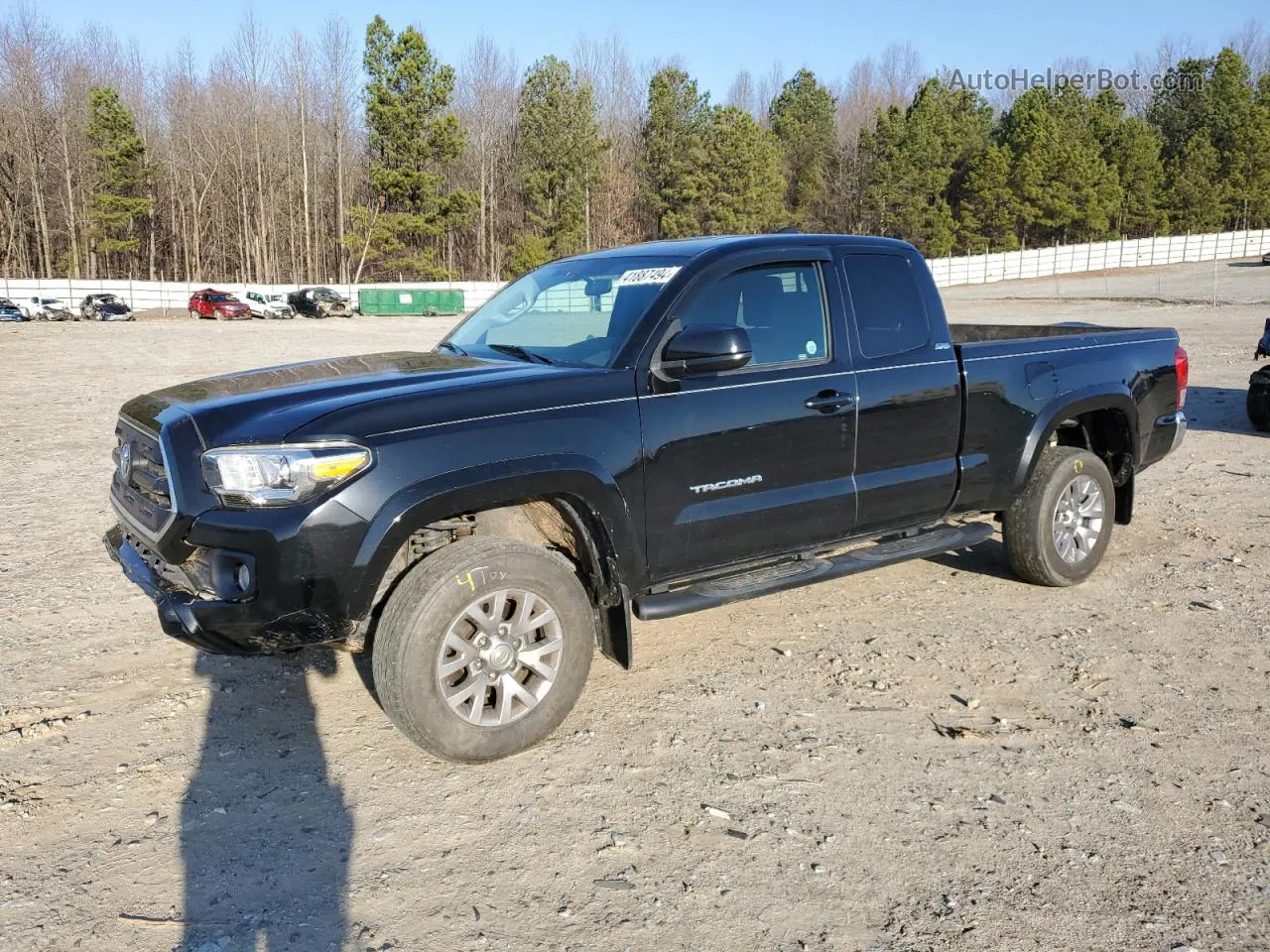 2017 Toyota Tacoma Access Cab Black vin: 5TFSX5EN7HX054419