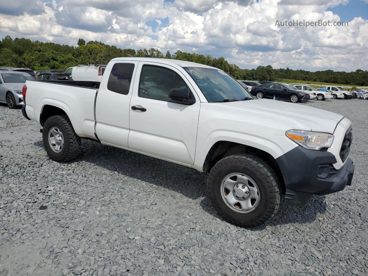 2019 Toyota Tacoma Access Cab White vin: 5TFSX5EN7KX066884