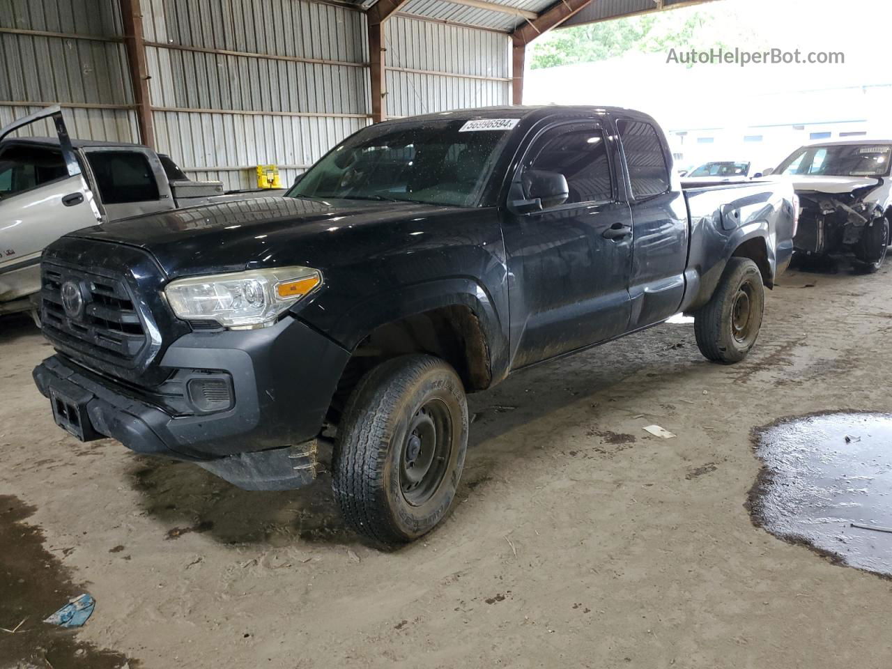 2019 Toyota Tacoma Access Cab Black vin: 5TFSX5EN8KX068272