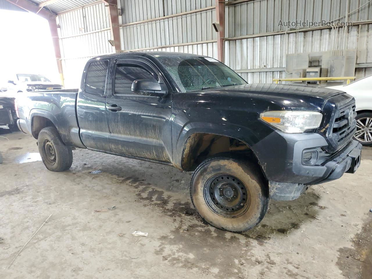 2019 Toyota Tacoma Access Cab Black vin: 5TFSX5EN8KX068272