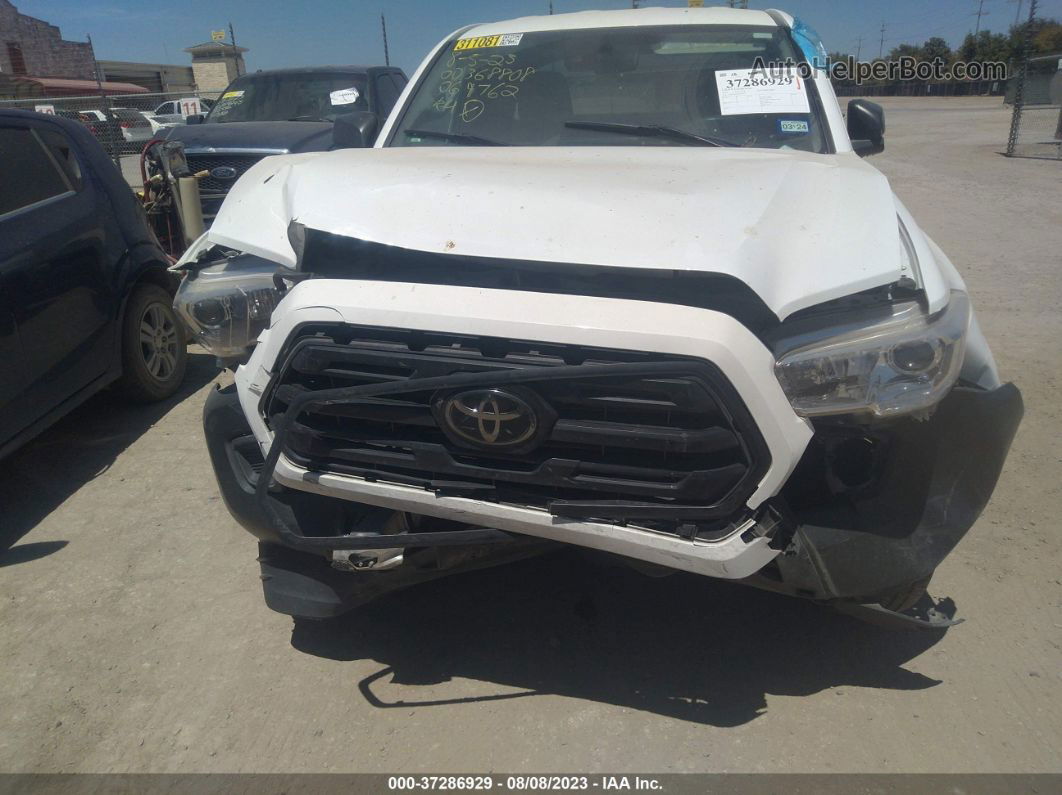 2019 Toyota Tacoma 4wd Sr White vin: 5TFSX5EN8KX069762