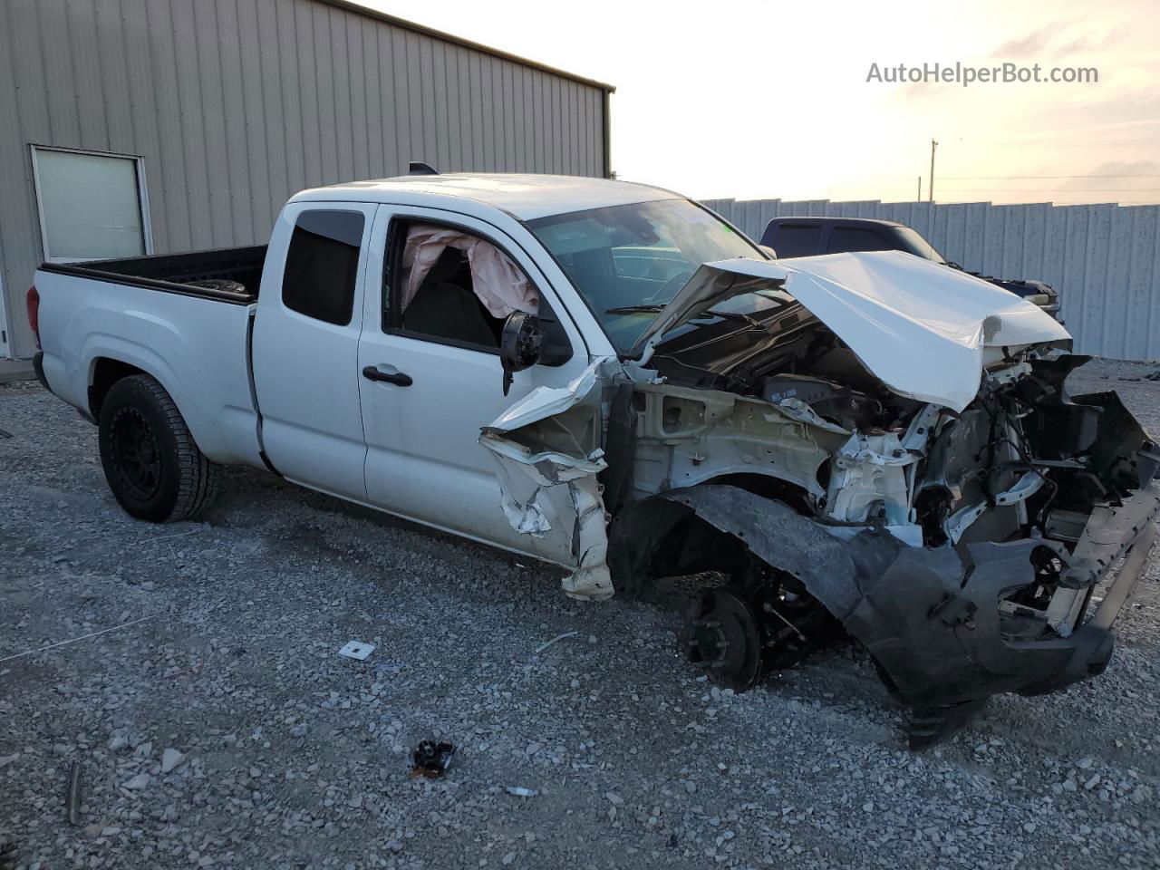 2020 Toyota Tacoma Access Cab White vin: 5TFSX5EN8LX071268