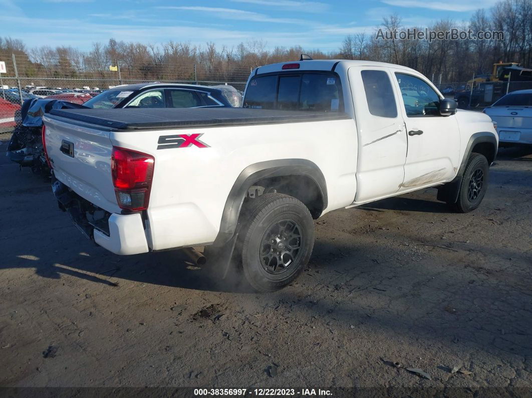 2020 Toyota Tacoma Sr Белый vin: 5TFSX5EN8LX071688