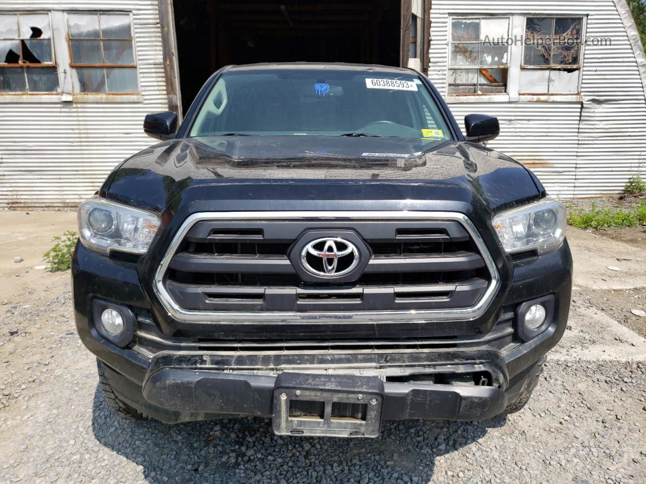 2017 Toyota Tacoma Access Cab Black vin: 5TFSZ5AN0HX055444