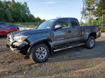 2017 Toyota Tacoma Access Cab Gray vin: 5TFSZ5AN0HX102696