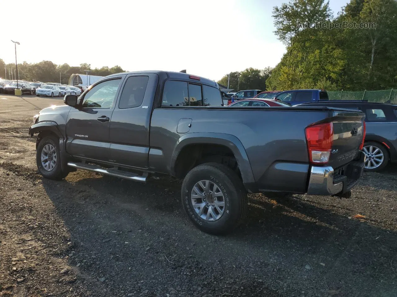 2017 Toyota Tacoma Access Cab Gray vin: 5TFSZ5AN0HX102696