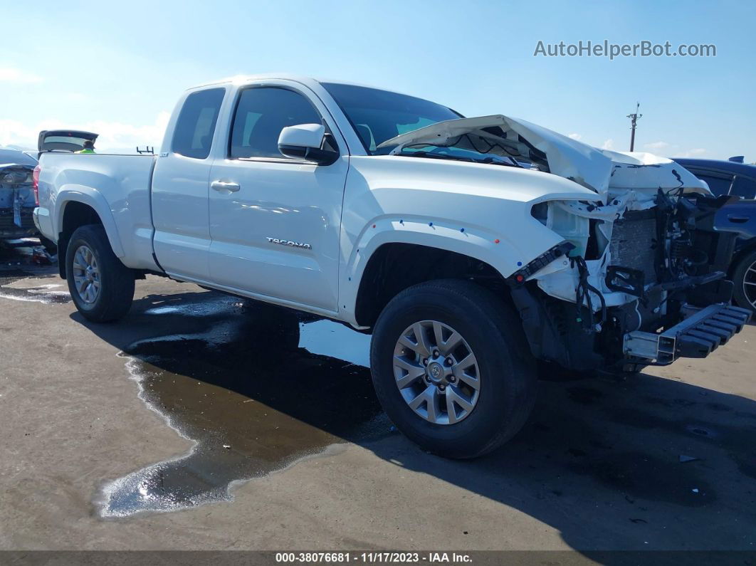 2019 Toyota Tacoma 4wd Sr5/trd Sport White vin: 5TFSZ5AN0KX191080