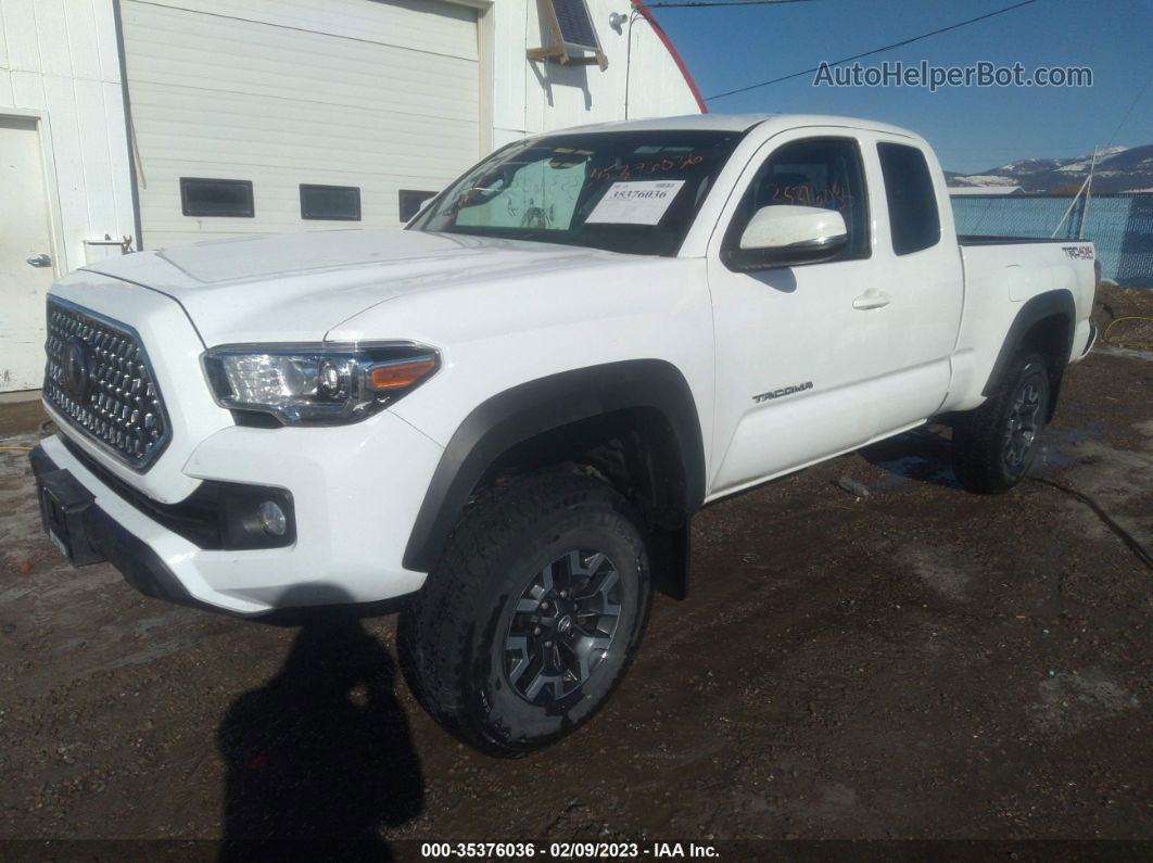 2019 Toyota Tacoma Trd Off Road White vin: 5TFSZ5AN0KX211649