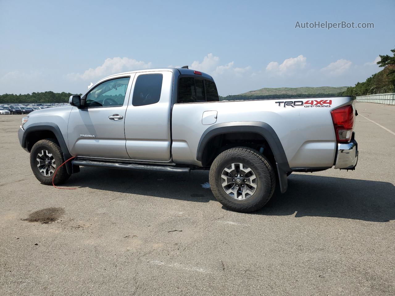 2017 Toyota Tacoma Access Cab Gray vin: 5TFSZ5AN1HX116378